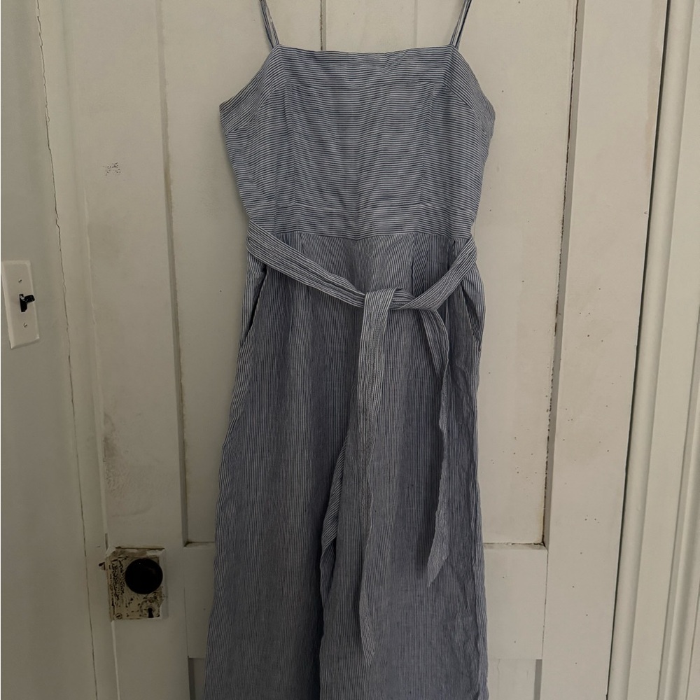 Seersucker 100% Linen Jumpsuit, JCrew Summer Staple